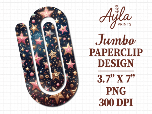 Celestial Magical Night Jumbo Paperclip: Graphics & Crafts