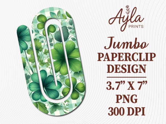 Greenery Foliage Leaf Jumbo Paperclip: Graphics for Crafts