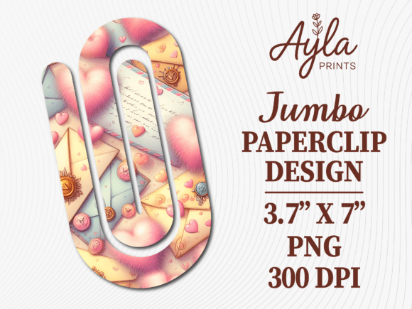 Letter Valentines Day Jumbo Paperclip Graphics