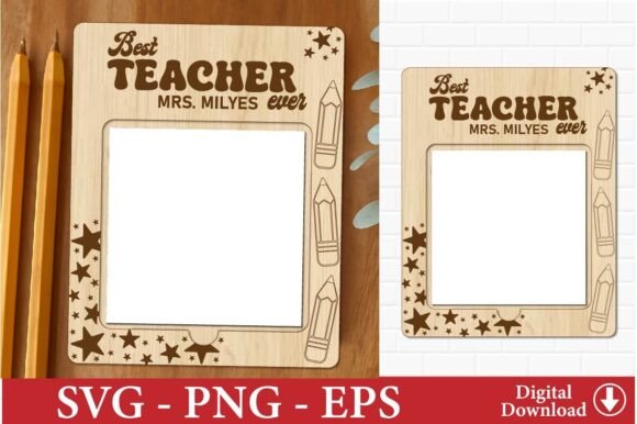 Teacher Note Pad Holder Laser Cut File