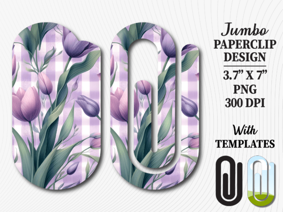 Tulip Spring Flower Jumbo Paperclip PNG – Graphics & Crafts